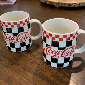 Vintage Coca Cola Checkered Coffee Mug - By Gibson